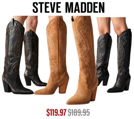 Cowboy boots 
Steve Madden sale 
Rodeo season 
Country concert 
Festival 

#LTKshoecrush #LTKsalealert
