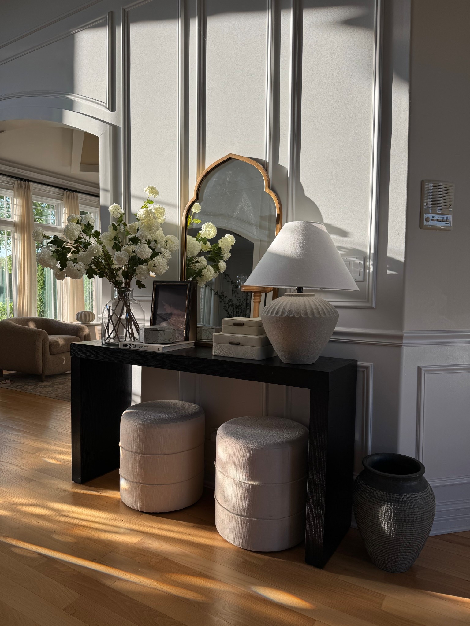Summer entryway styling idea! My console table is major on sale now and under $300!

@wayfair #wayfair #wayfairfinds #wayfairhome #consoletable #entrywaytable #mirror #ottoman #decor #homedecor #lamp #targetstyle @target @targetstyle 

#LTKHome #LTKSaleAlert #LTKSeasonal