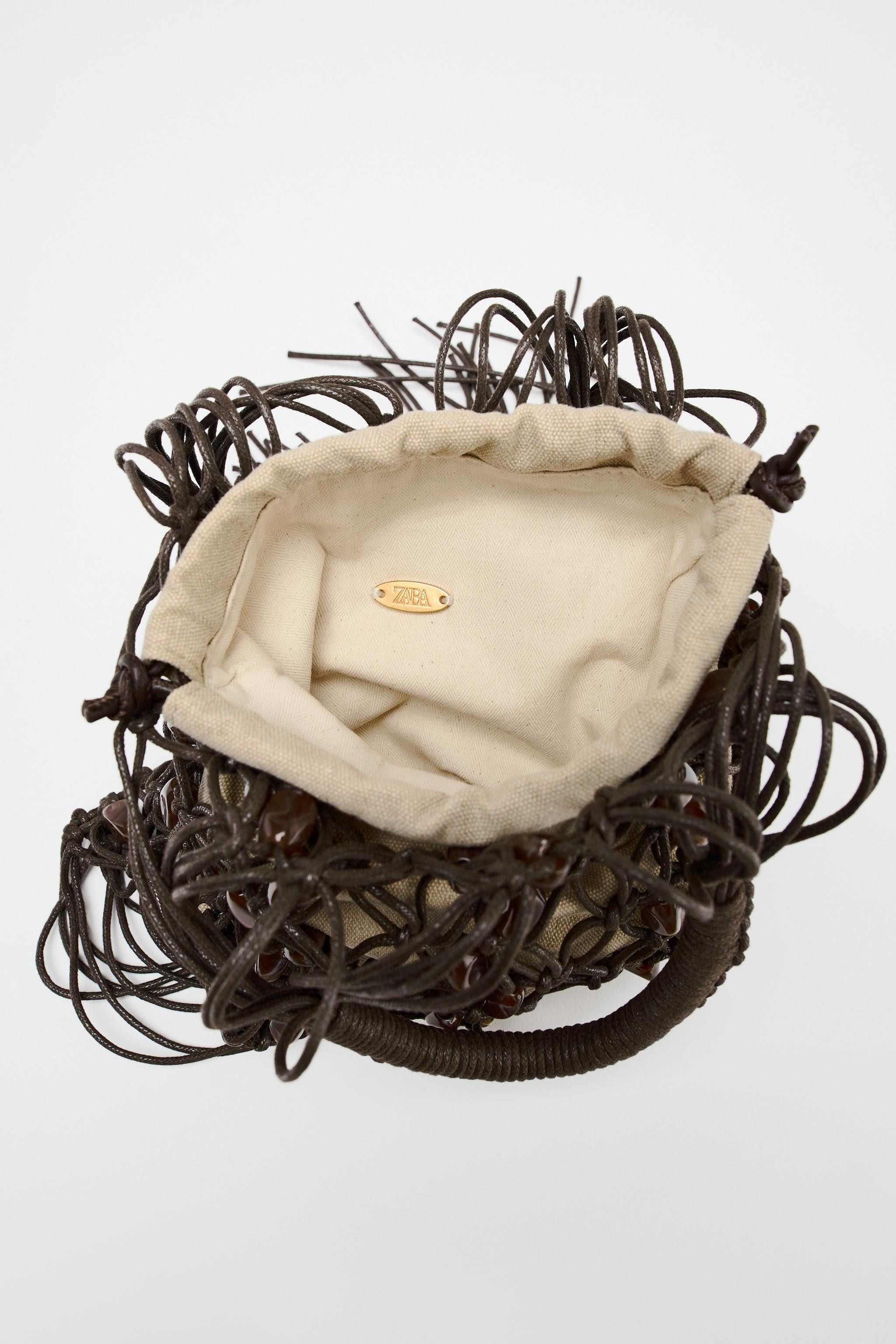 BEADED BUCKET BAG | Zara US