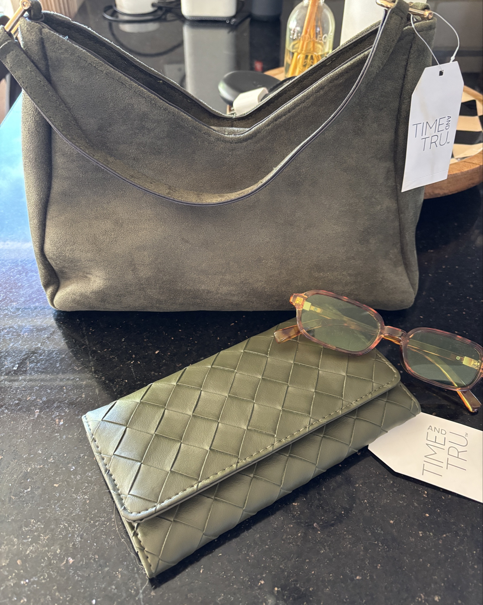 The CUTEST Fall wallet and purse combo! 👜 Walmart is giving high end with this olive suede 😍🫒

#LTKFindsUnder50 #LTKItBag #LTKStyleTip
