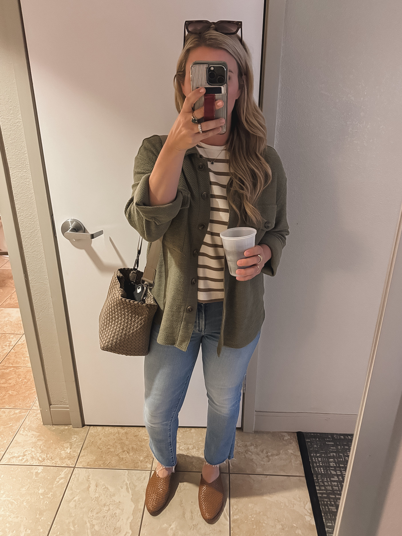 Neutral everyday outfit - striped top and braided mules 

 #LTKStyleTip