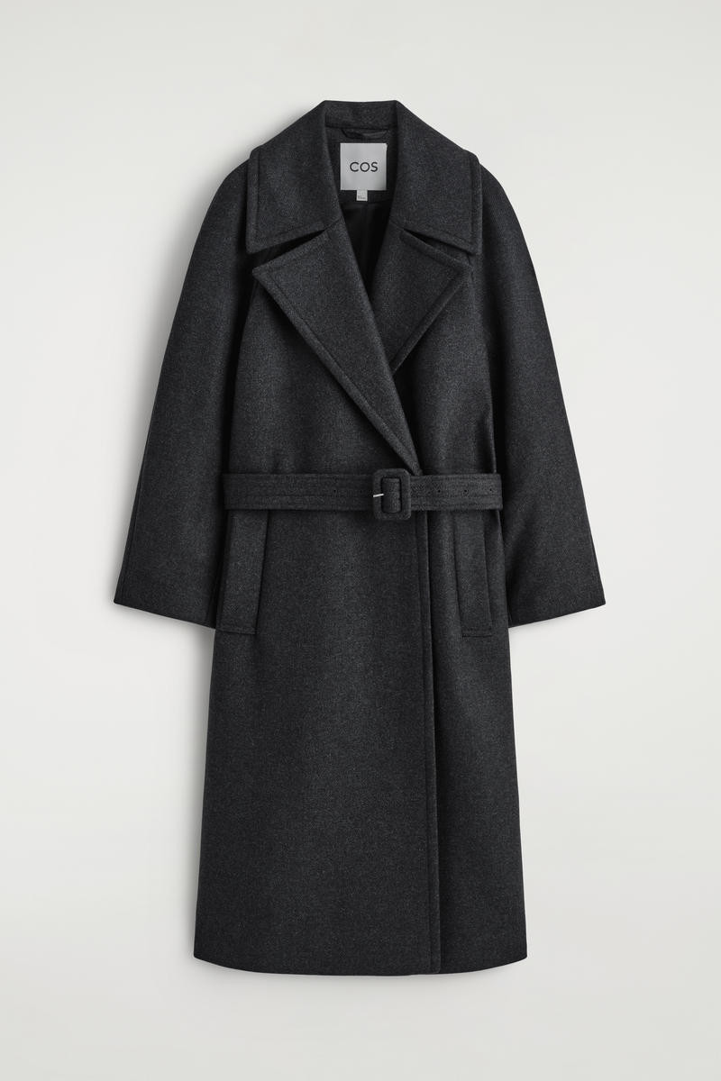 Tailored Belted Wool-Twill Coat | COS (US)