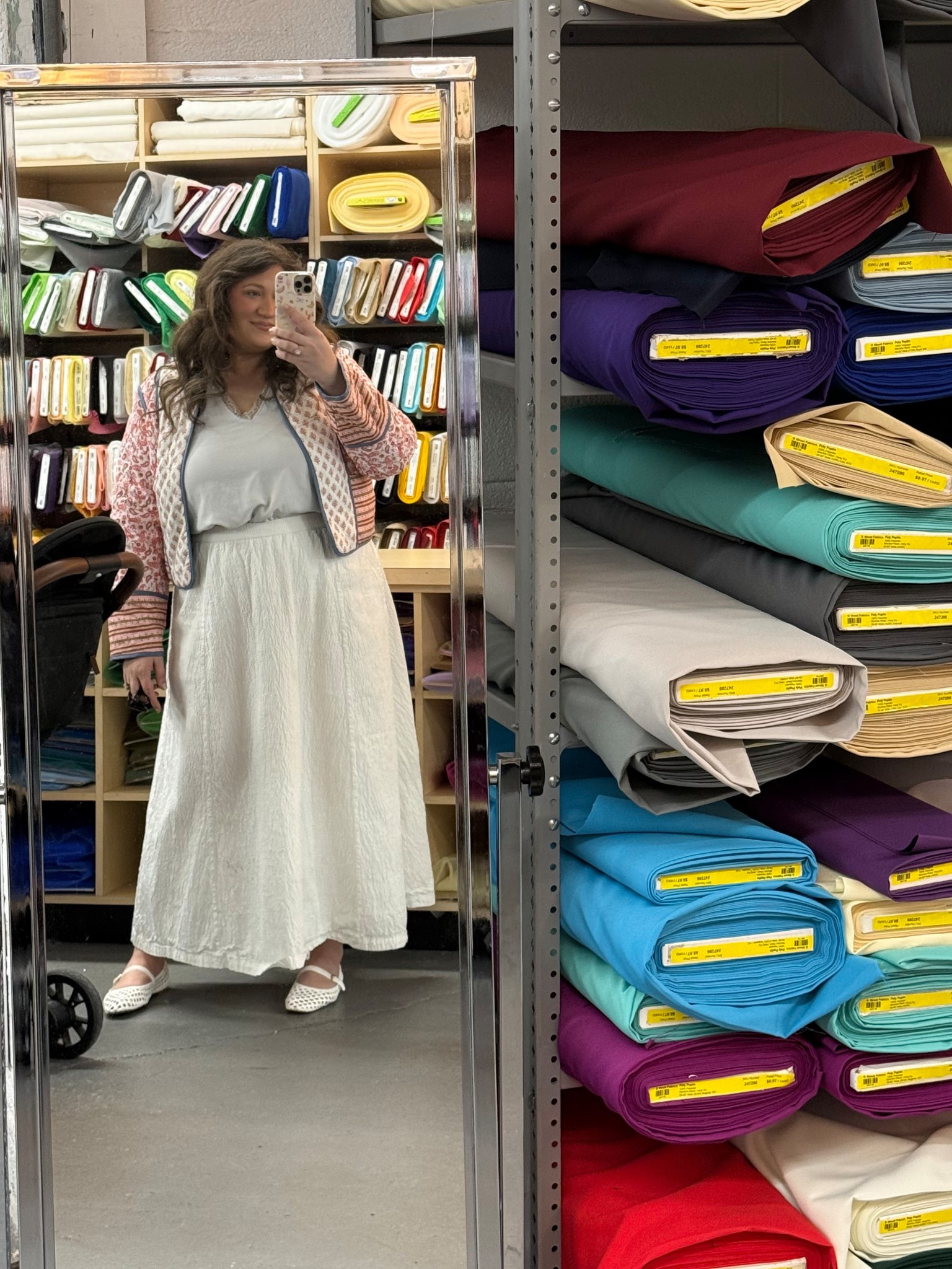 Spring mom outfit wearing an XL in the quilted coat (TTS) and shoes are TTS 



#LTKSeasonal #LTKootd #LTKMidsize