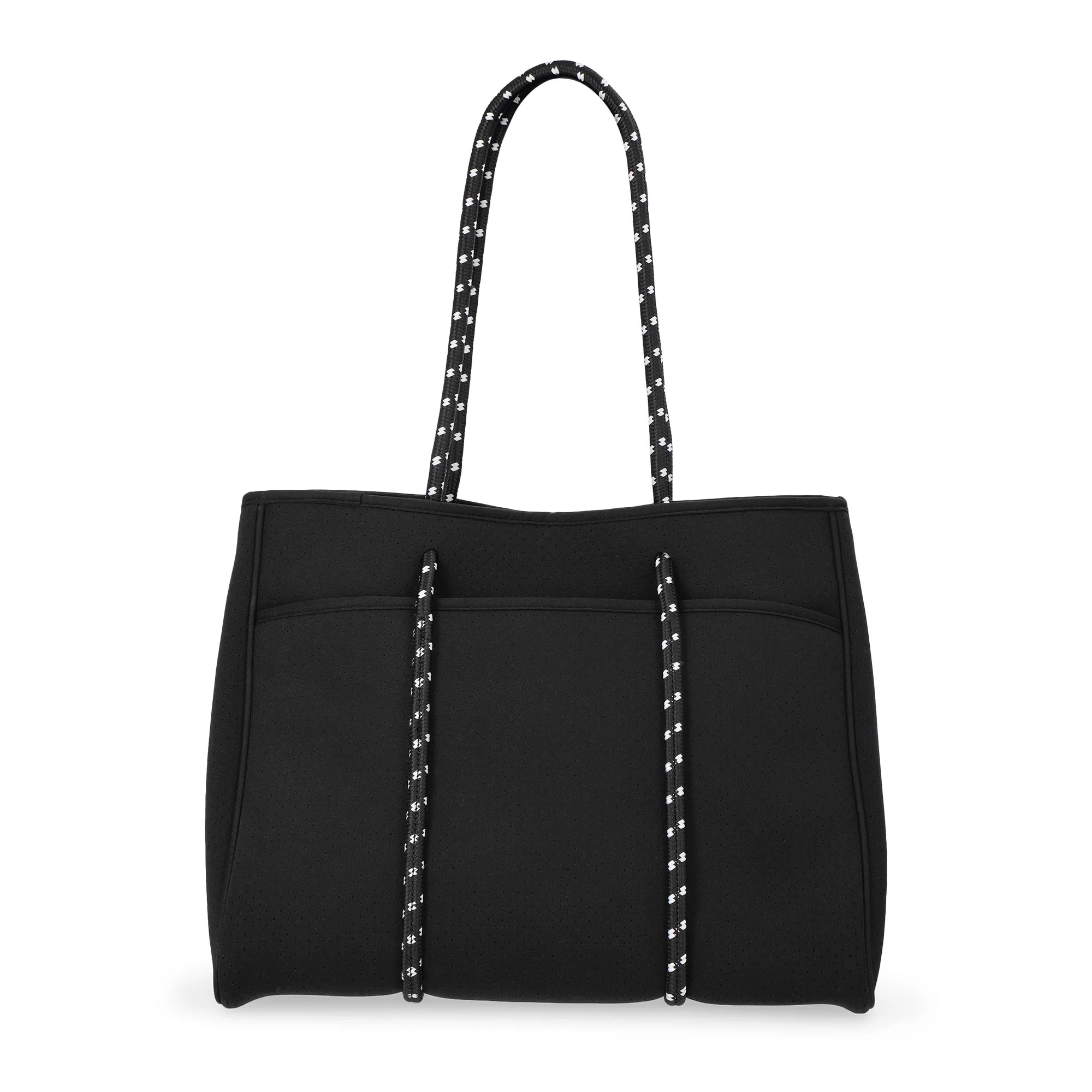No Boundaries Women's Neoprene Beach Tote Bag, Black | Walmart (US)