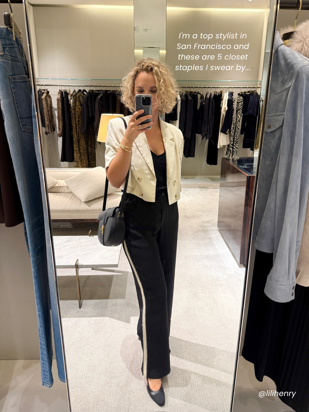 I'm a top stylist in San Francisco and these are 5 closet staples I swear by...

01 // Dark wash jeans... always.

02 // Charcoal gray blazer

03 // V-neck t-shirts

04 // An elevated outdoor jacket

05 // Leather slingback pumps

Swipe to see my recommendations and shop them on my LTK!

Don't forget to follow along for the next 5...

Bises!

Lili
Personal Stylist
SF→NYC  

 #LTKSeasonal #LTKStyleTip #LTKWorkwear