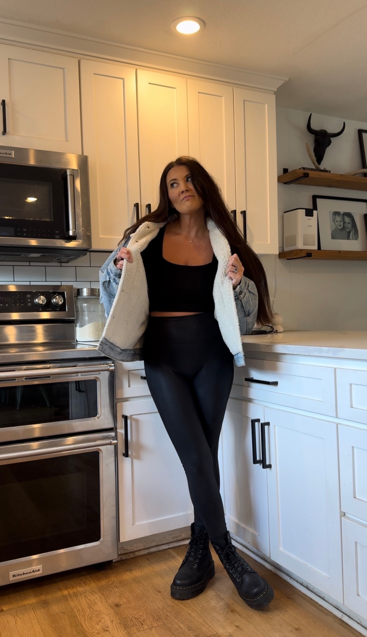 Spanx Faux Leather Leggings on MAJOR SALE! !!! They last forever. I’ve had mine for over 5 years and they go with everything! 