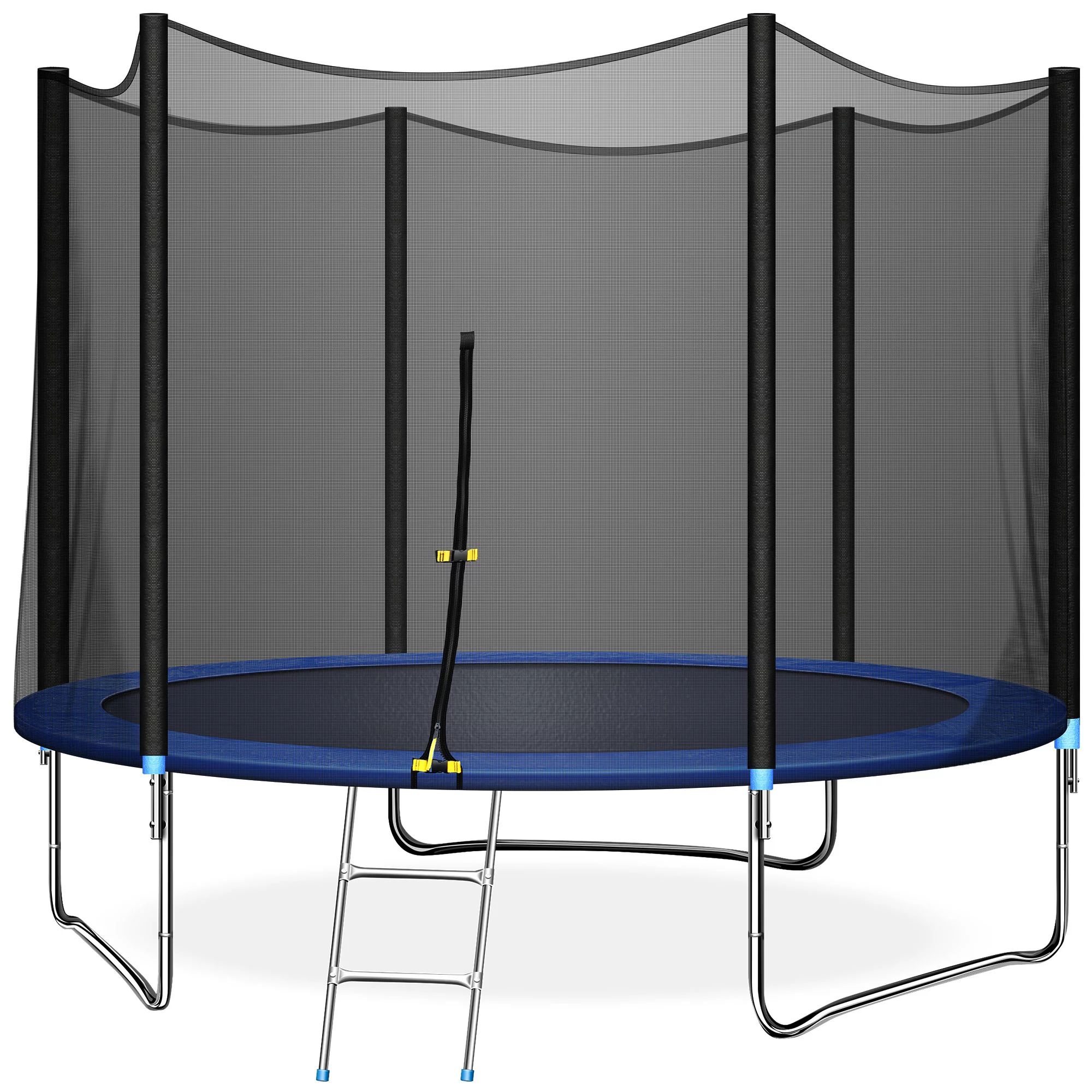 TRIPLE TREE 10 FT Trampoline with Safe Enclosure Net, 661 lbs Capacity for 3-4 Kids, Outdoor Fitn... | Walmart (US)