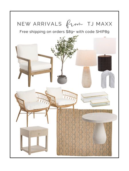 New arrivals from TJ Maxx! Free shipping with code SHIP89. 
Chair
Lamp
Olive tree
Nightstand

#LTKsalealert #LTKhome #LTKFind