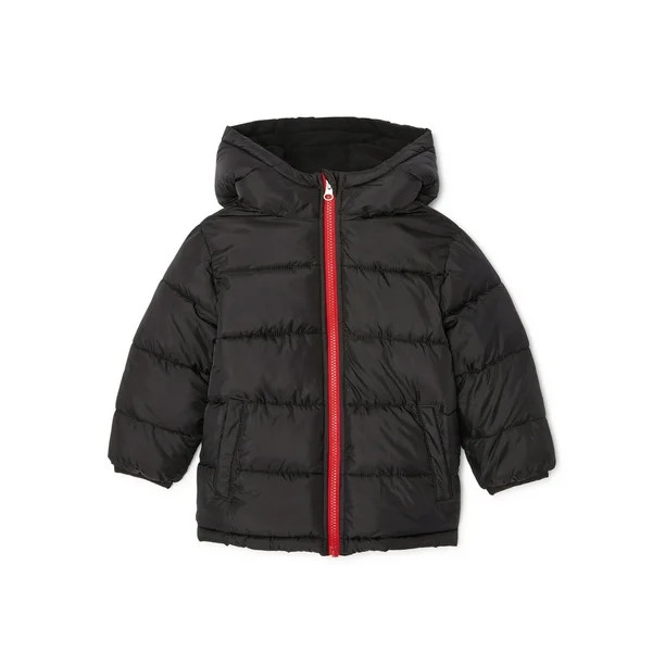 Wonder Nation Baby and Toddler Boys Bubble Jacket | Walmart (US)