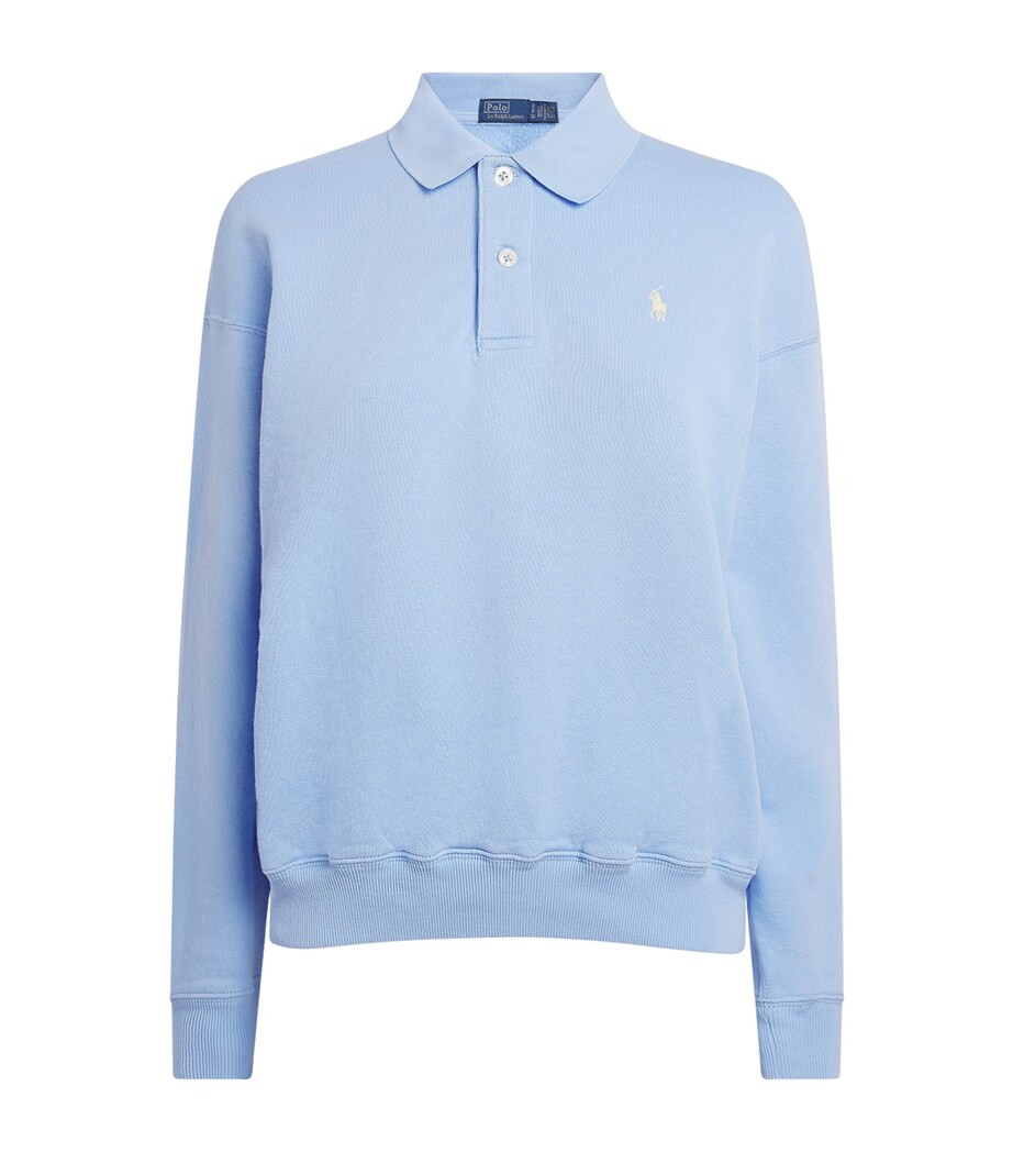 Cotton-Blend Polo Sweater | Harrods UK