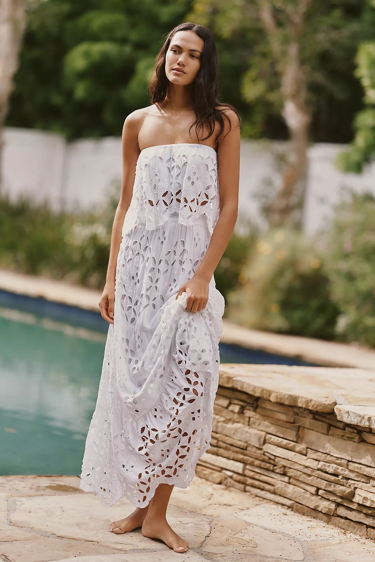 Tiare Hawaii Bora Bora Embroidered Midi Skirt and Strapless Top

#LTKootd #LTKTravel