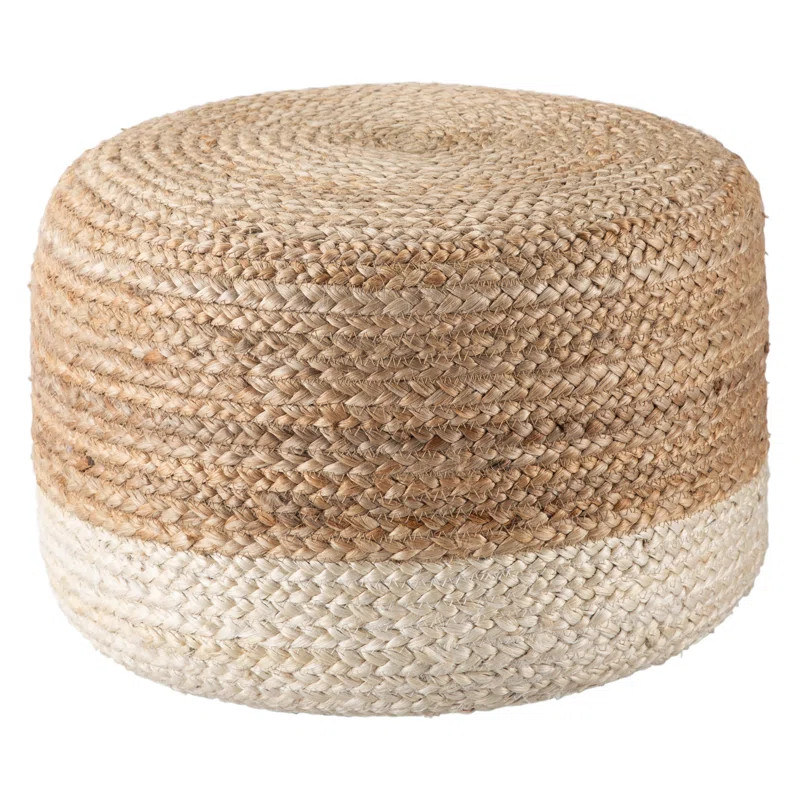 Teele 18" Wide Round Pouf Ottoman | Wayfair North America