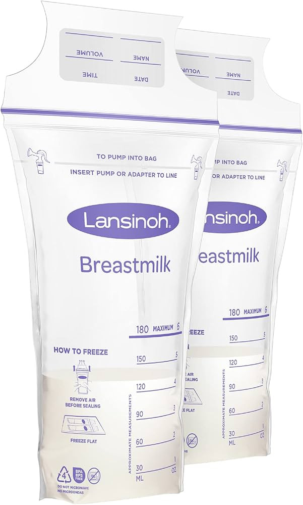 Lansinoh Breastmilk Storage Bags, 200 Count Value Pack, Easy to Use Milk Storage Bags for Breastf... | Amazon (US)