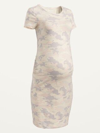 Maternity Jersey Short-Sleeve Bodycon Dress | Old Navy (US)