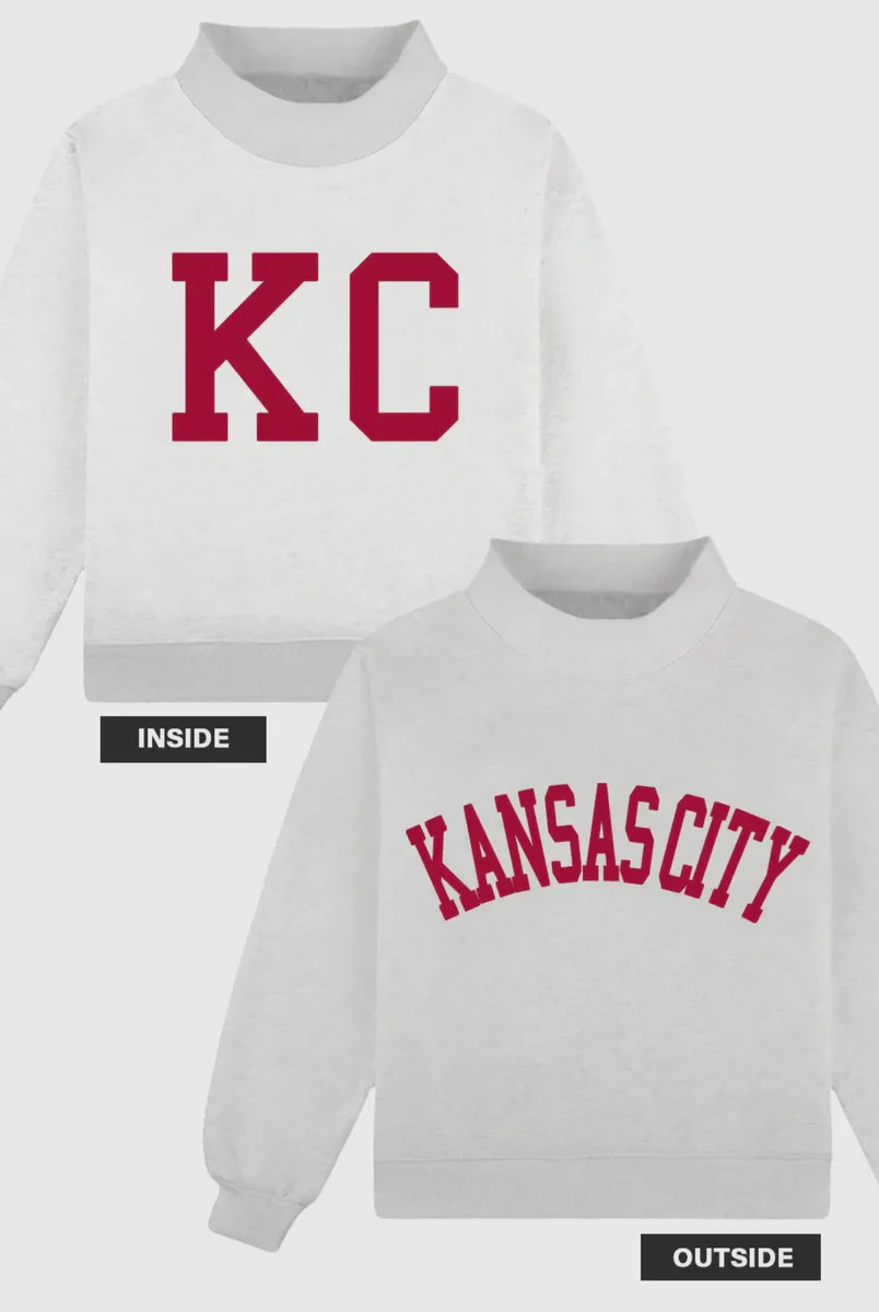 PREORDER (SHIPS EST NOV 20TH) - Kansas City REVERSIBLE Mockneck | Ave and Liv Boutique