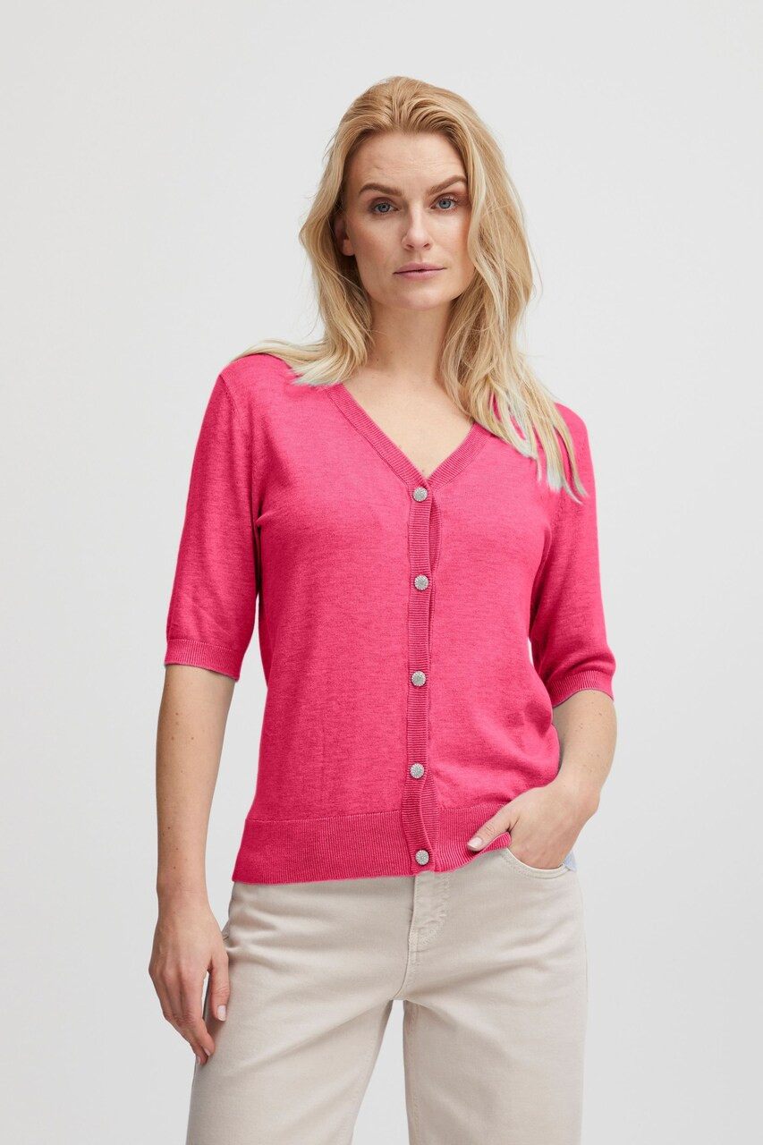 PULZ Jeans Gebreid vest 'Pzsara' in Rosa | ABOUT YOU | ABOUT YOU NL