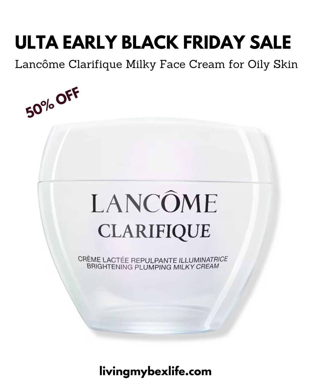 50% off Lancome Clarifique at Ulta's early Black Friday sale  

 #LTKCyberWeek #LTKgrwm #LTKmorningroutine