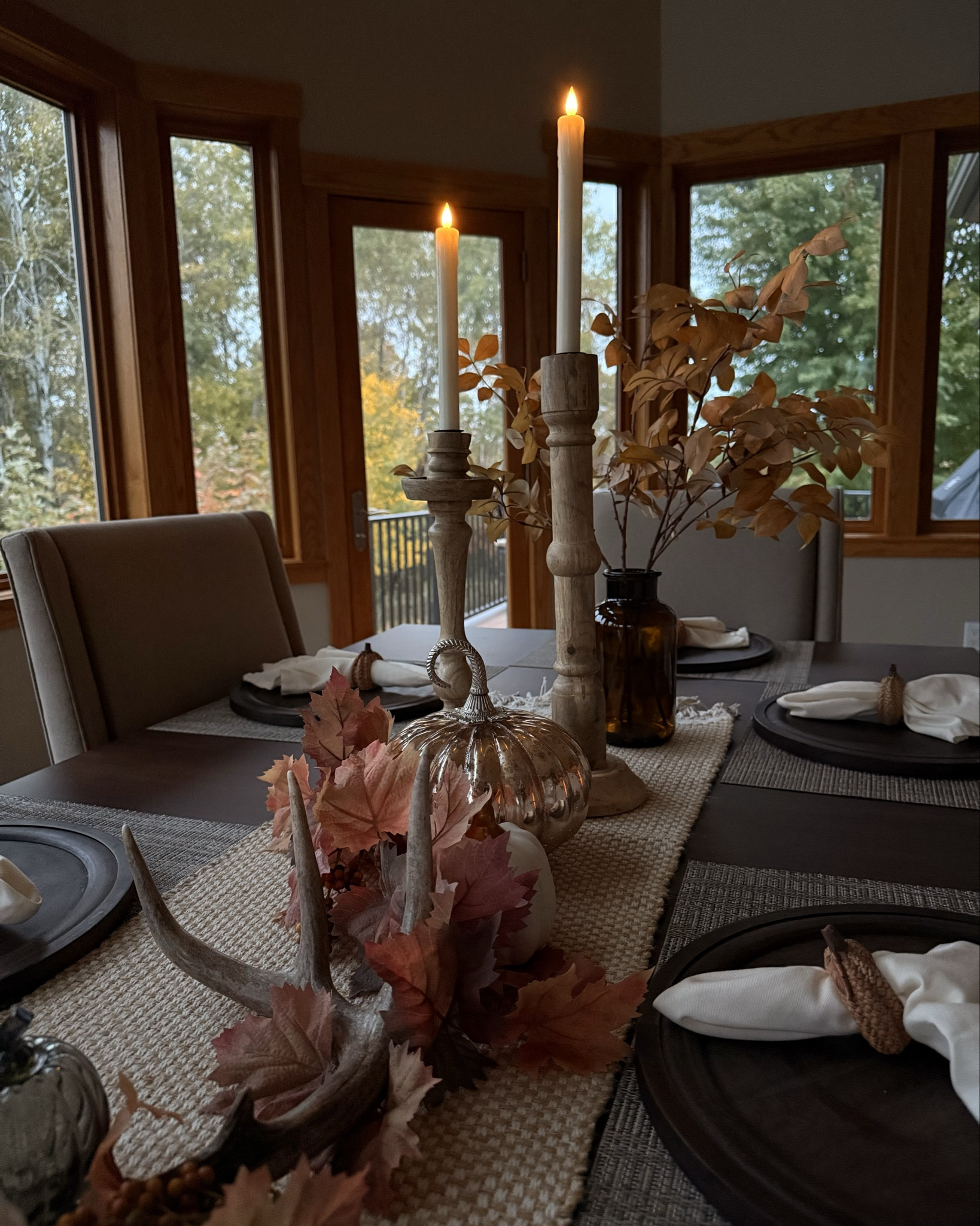 Love candle lighting on a cool crisp fall evening 🤍

#LTKHome #LTKSeasonal #LTKFindsUnder50