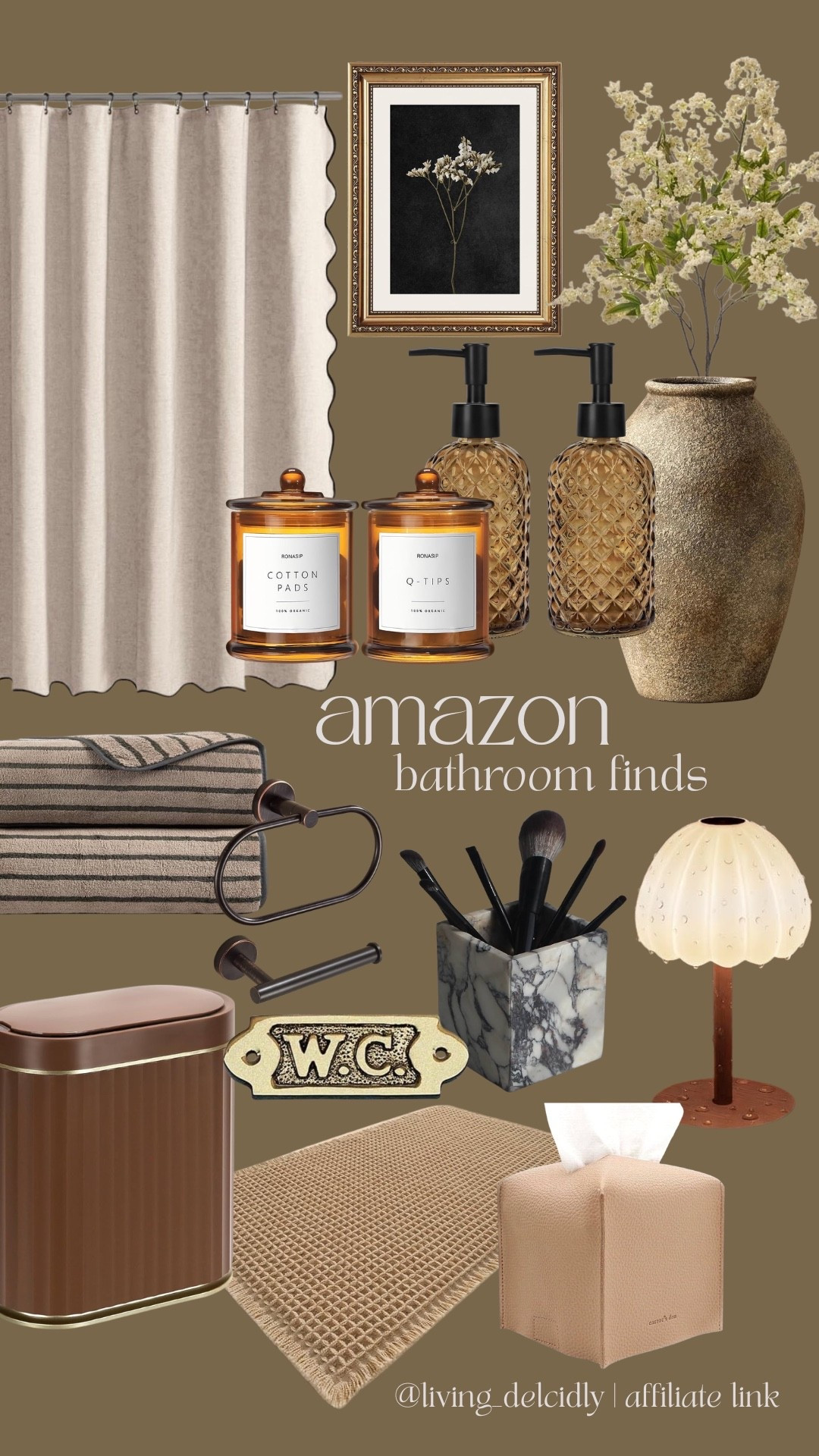 These bathroom finds from Amazon will instantly elevate your bathroom!

Bathroom decor, bathroom essentials, bathroom styling, guest bathroom, half bathroom, vanity, bathroom counter, look for less

#LTKHome
