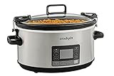 Crock-Pot 7 Quart Portable Programmable Slow Cooker with Timer and Locking Lid, Stainless Steel | Amazon (US)