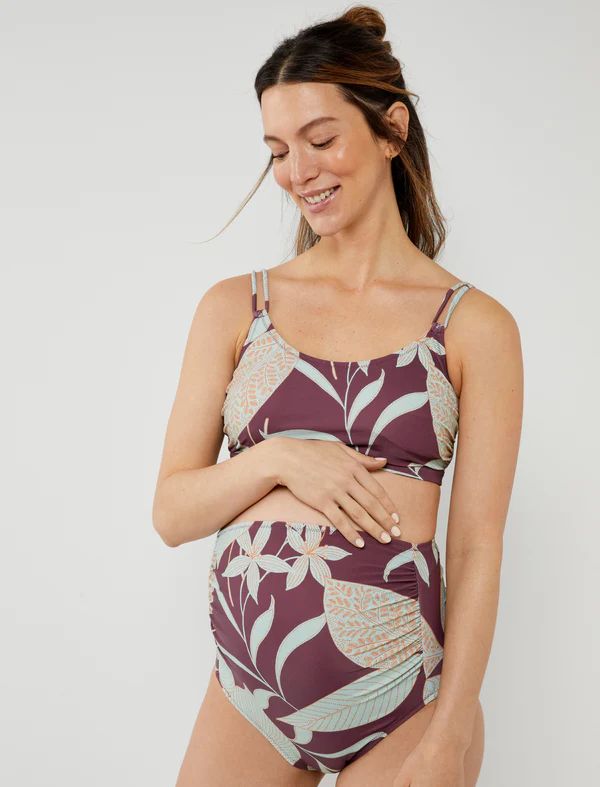 High Waist Maternity Bikini UPF 50+ | A Pea In The Pod