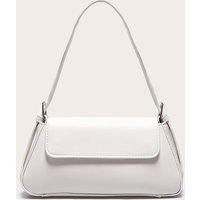 White Trapeze Simple Shoulder Bag | PrettyLittleThing US