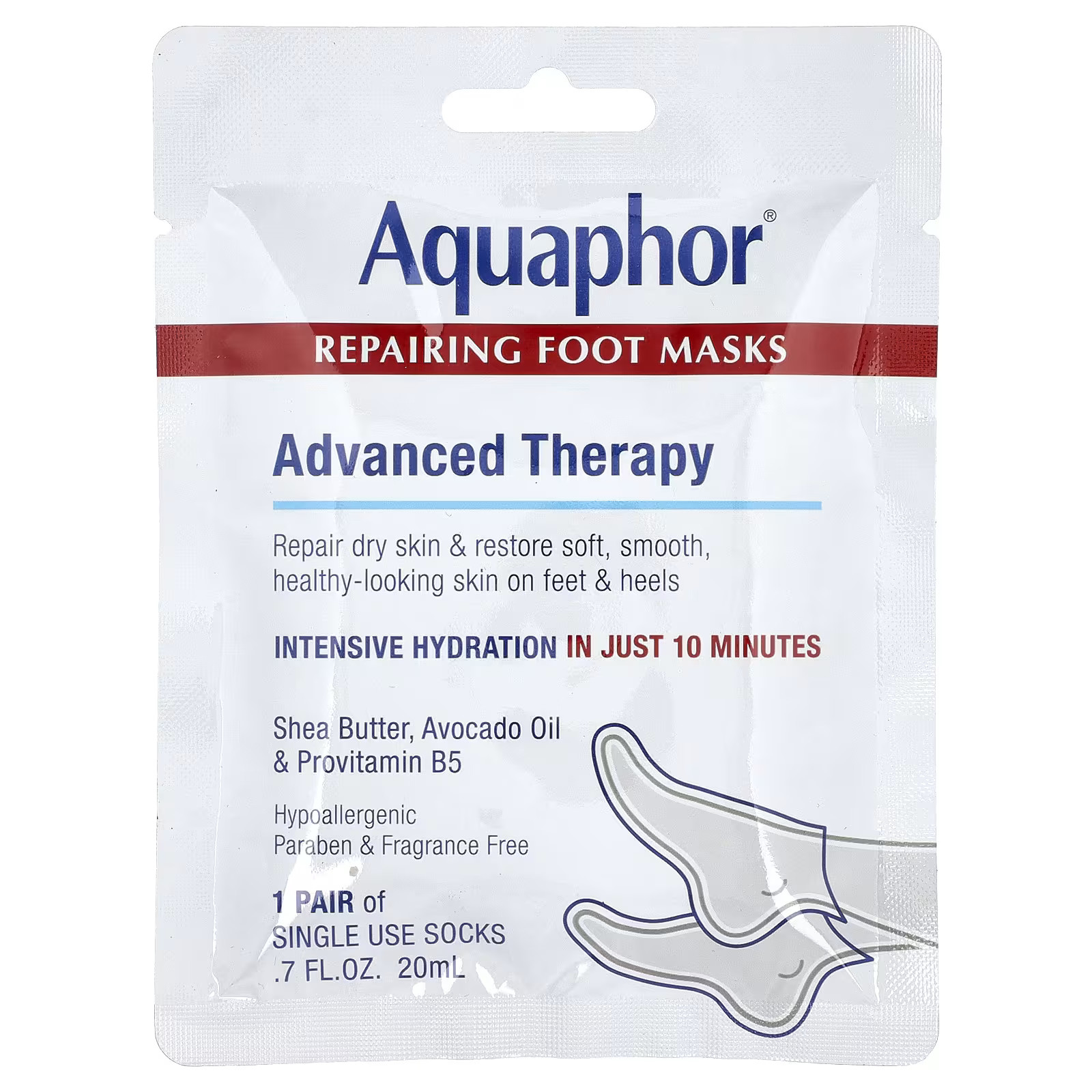 Repairing Foot Masks, 1 Pair, 0.7 fl oz (20 ml) | iHerb