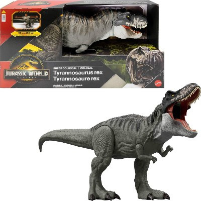 Jurassic World Rebirth Super Colossal Tyrannosaurus Rex Action Figure, T-Rex Dinosaur Movie Toy | Target