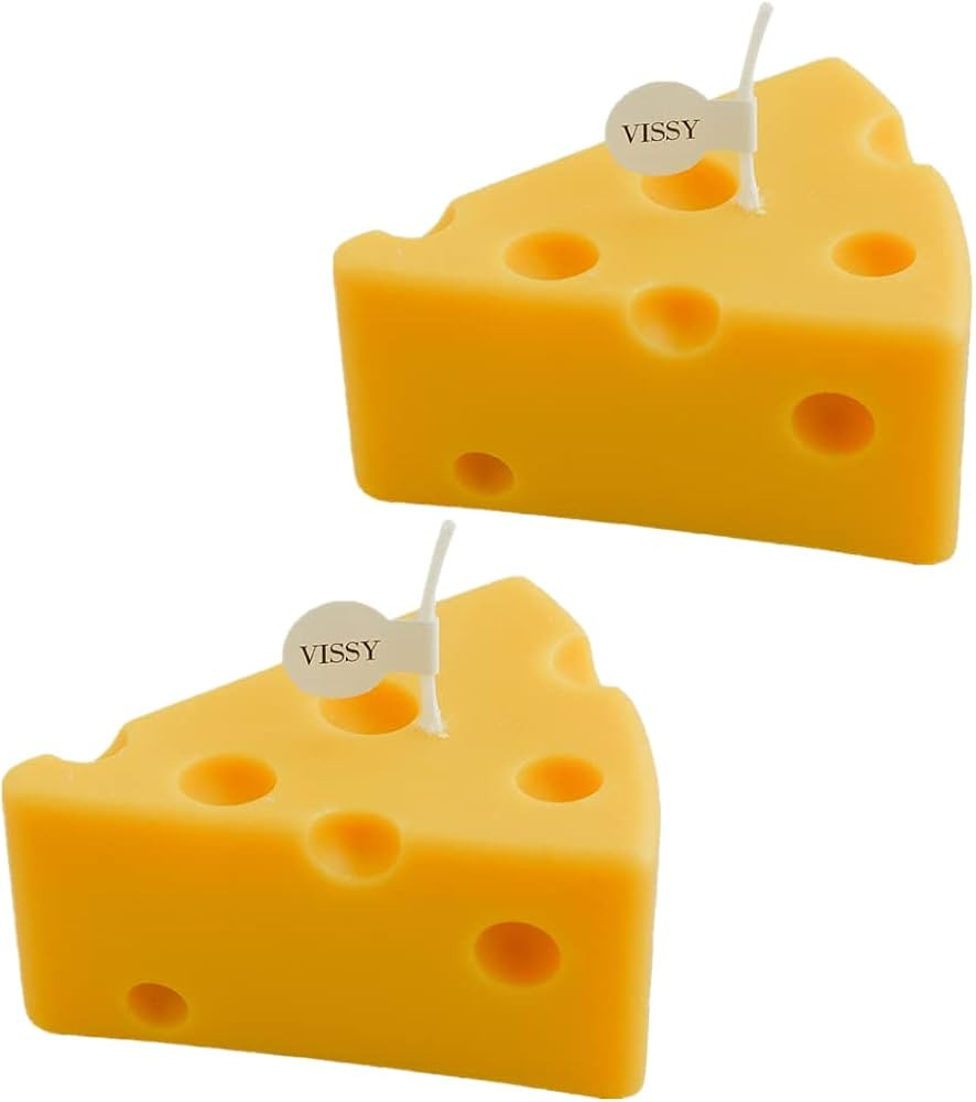2PACK Cheese Shaped Scented Candle, Aroma Soy Wax Decorative Candlefor Photo Prop Birthday Weddin... | Amazon (US)