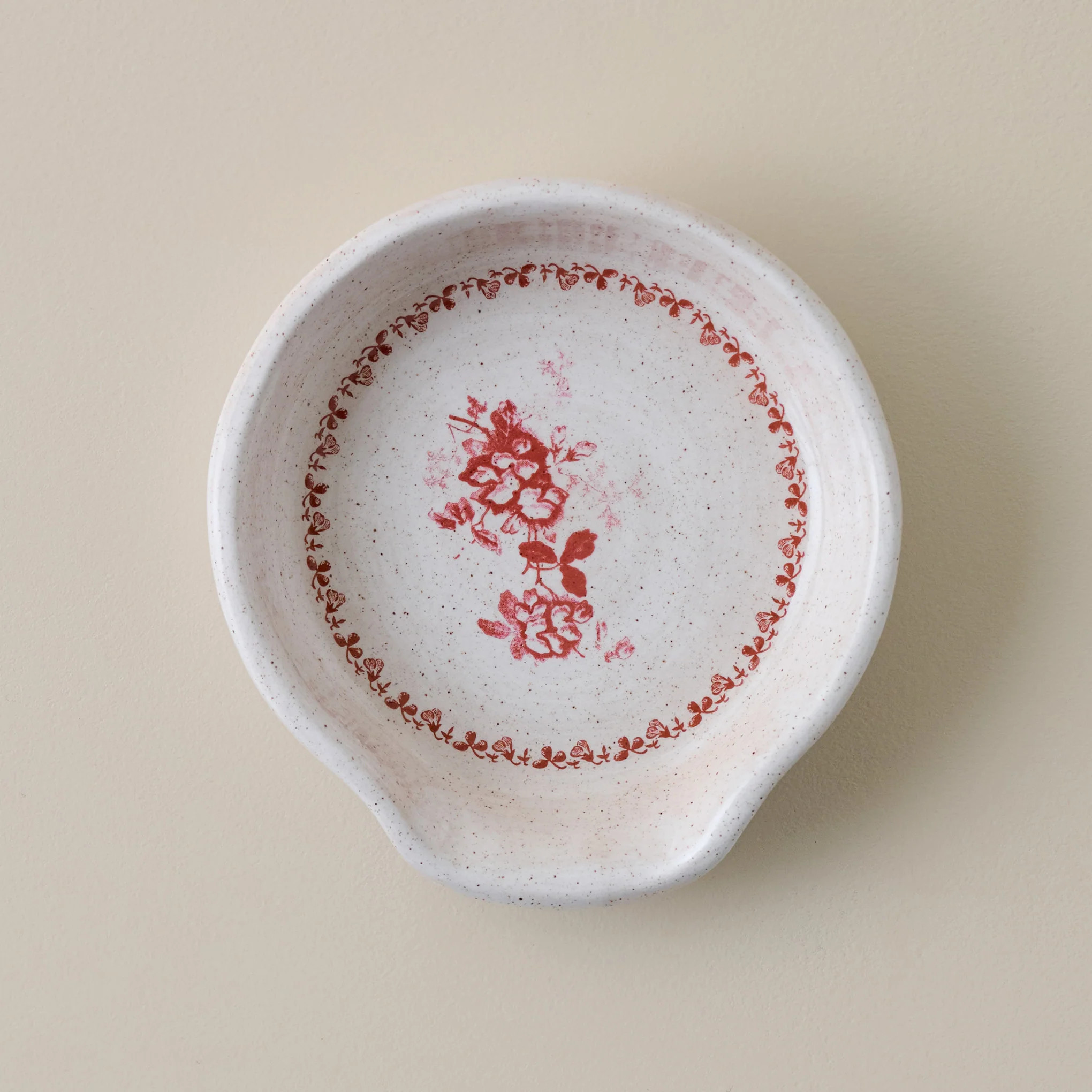 Heirloom Garden Scarlett Floral Spoon Rest | Magnolia