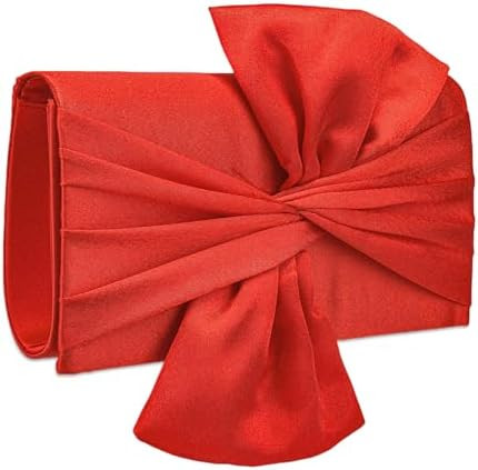 YYW Bow Clutch Purses for Women Evening Bag Formal Vintage Satin Handbags for Bridal Wedding Part... | Amazon (US)