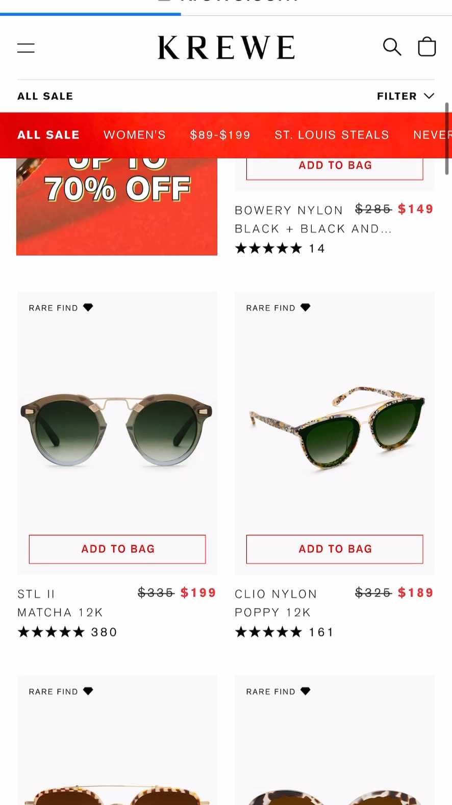 Krewe’s BIGGEST sale of the year!!!! Shop a few of my favorites before they sell out!! Great fall colors on sale!!!
#sunglasses #fallsale 

#LTKGiftGuide #LTKSaleAlert #LTKVideo