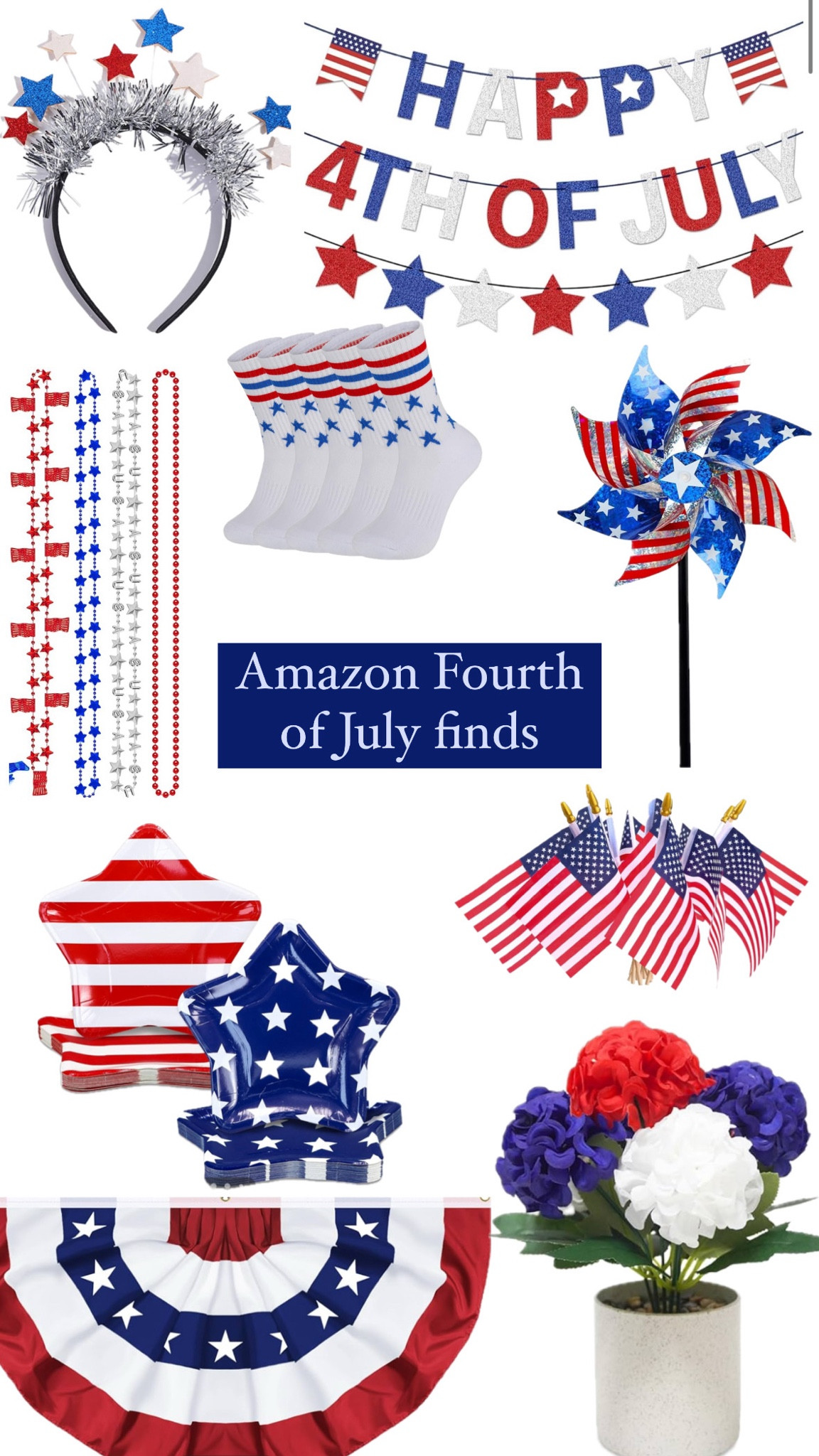 Found some really cute Amazon Fourth of July items that would be fun for the holiday! All prime too! 

#LTKFamily #LTKParties #LTKSeasonal