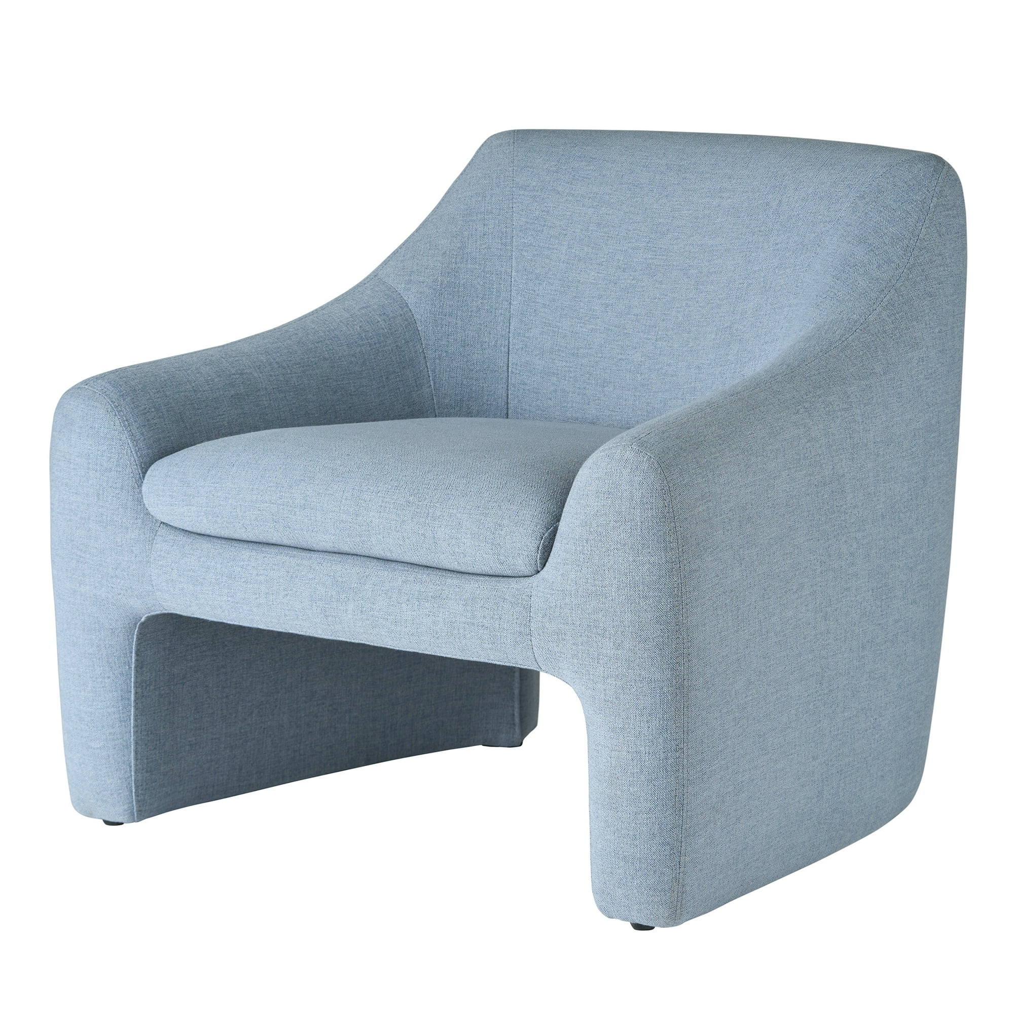 Better Homes & Gardens Emerson Curvy Accent Chair, Soft Blue | Walmart (US)