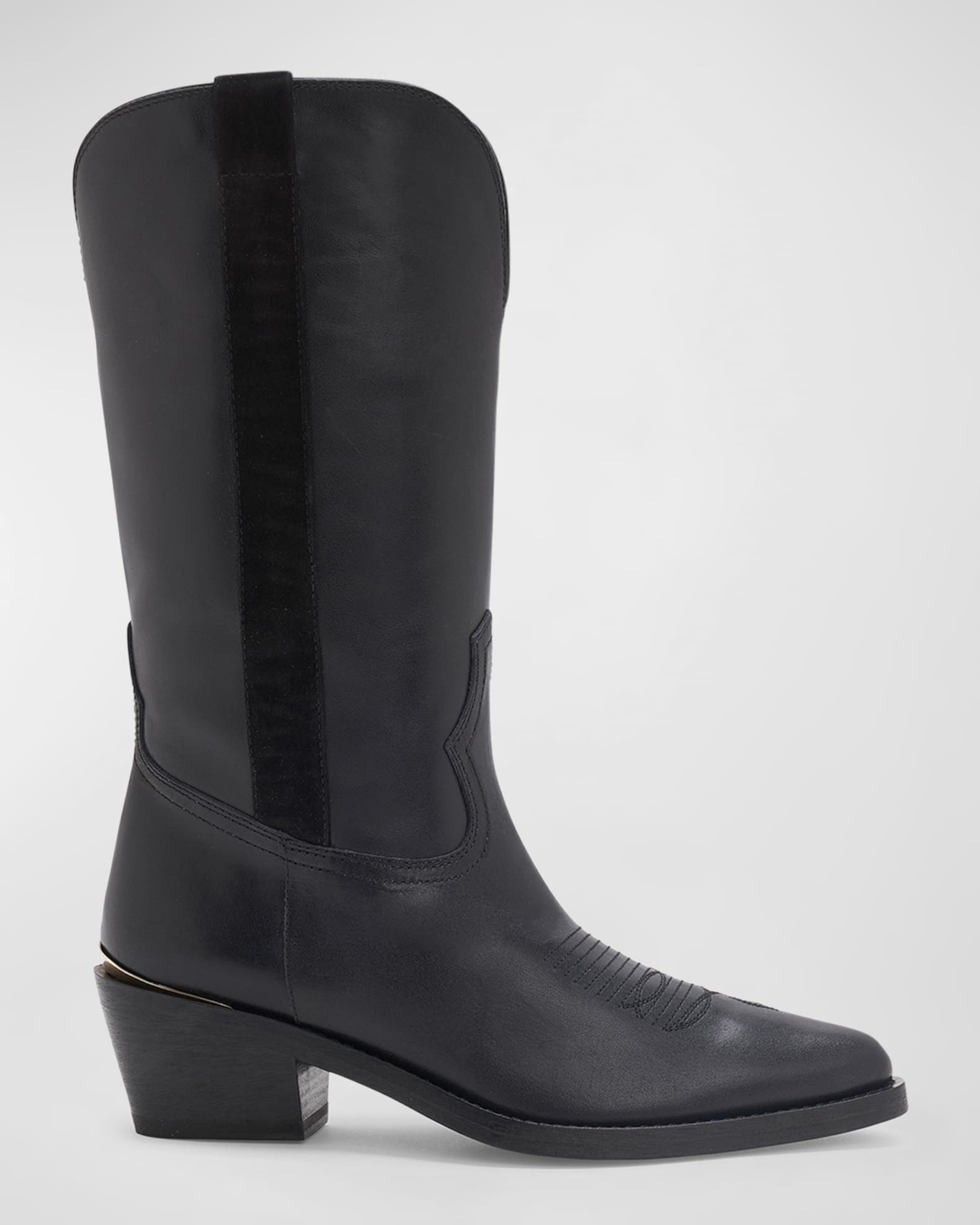 Jordana Mixed Leather Western Boots | Neiman Marcus