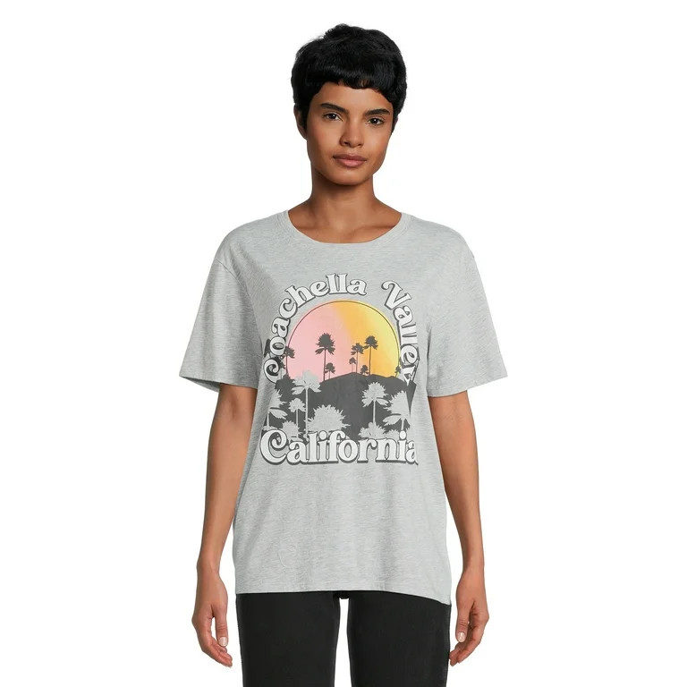 Time and Tru Women's Scenic Graphic Tee - Walmart.com | Walmart (US)