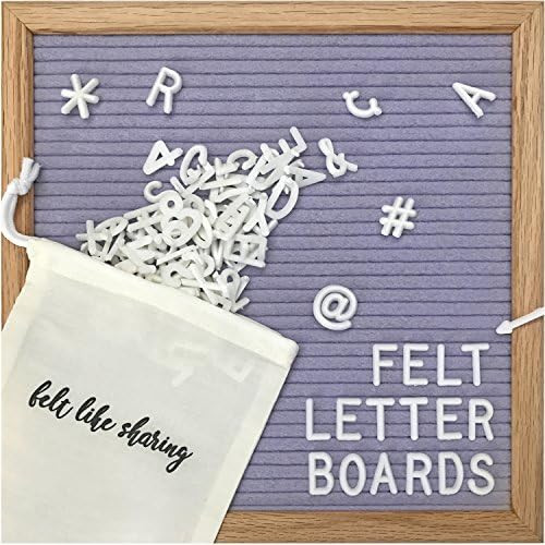 Felt Letter Board, 10x10in Changeable Letter Board with Letters White 300 Piece - Felt Message Board | Amazon (US)