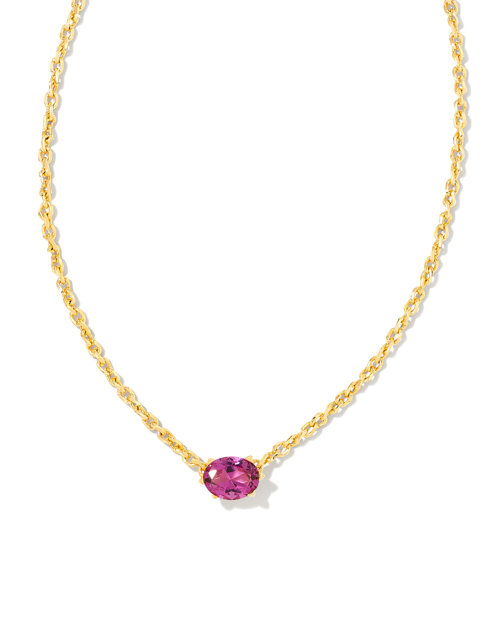 Cailin Gold Pendant Necklace in Purple Crystal | Kendra Scott | Kendra Scott