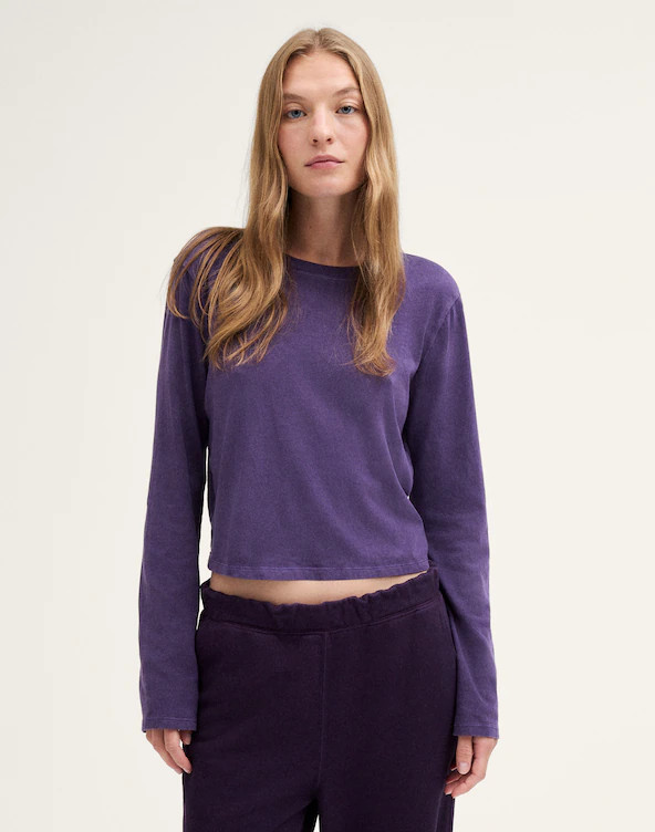 The Long-Sleeve Shrunken Tee in Vintage Jersey | Madewell