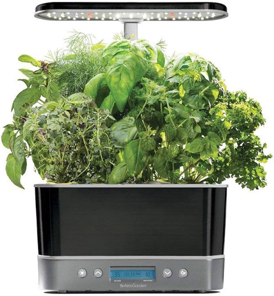 AeroGarden Harvest Elite Indoor Garden Hydroponic System with LED Grow Light and Herb Kit, Holds ... | Amazon (US)