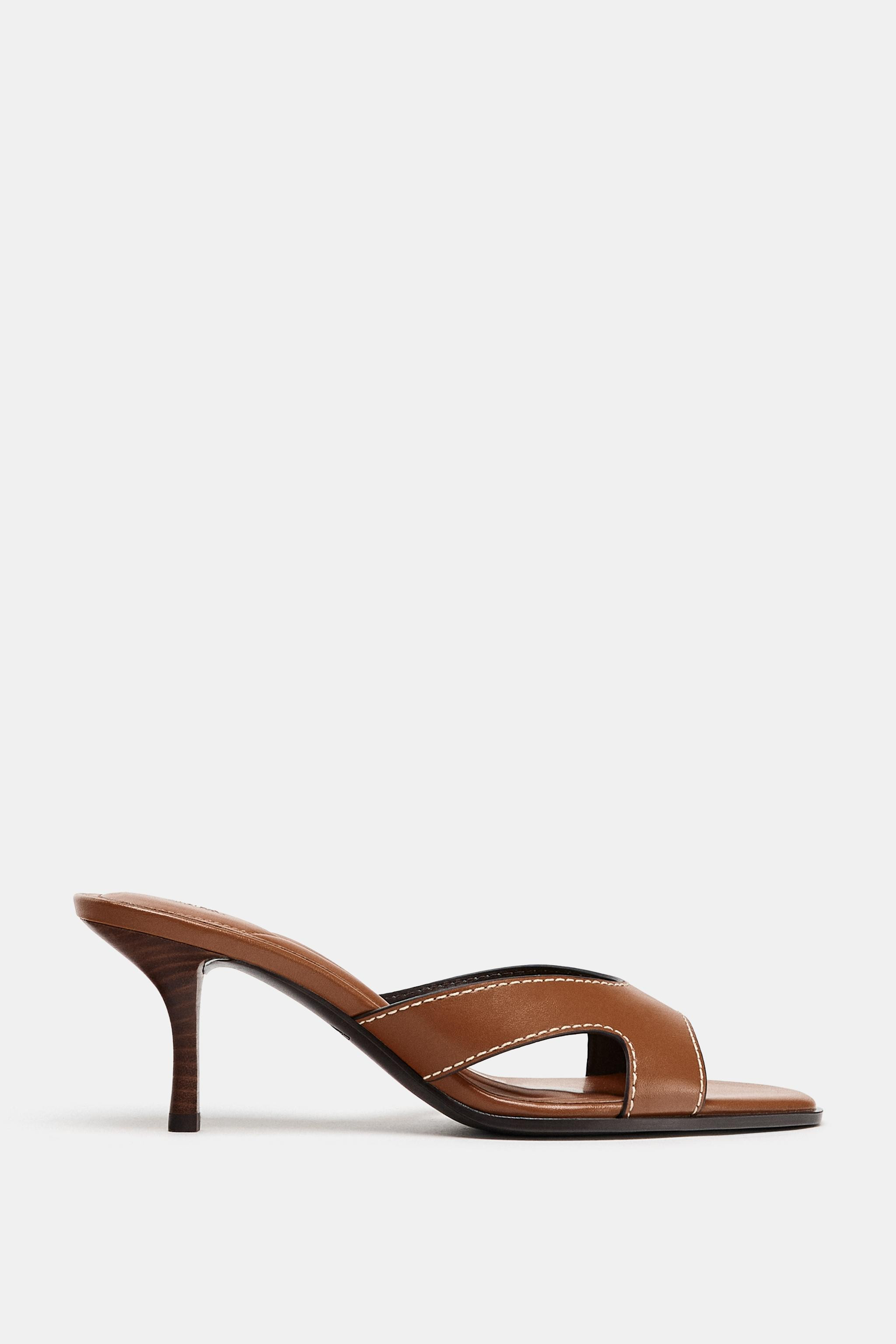 STITCHED HEEL SANDALS | Zara US
