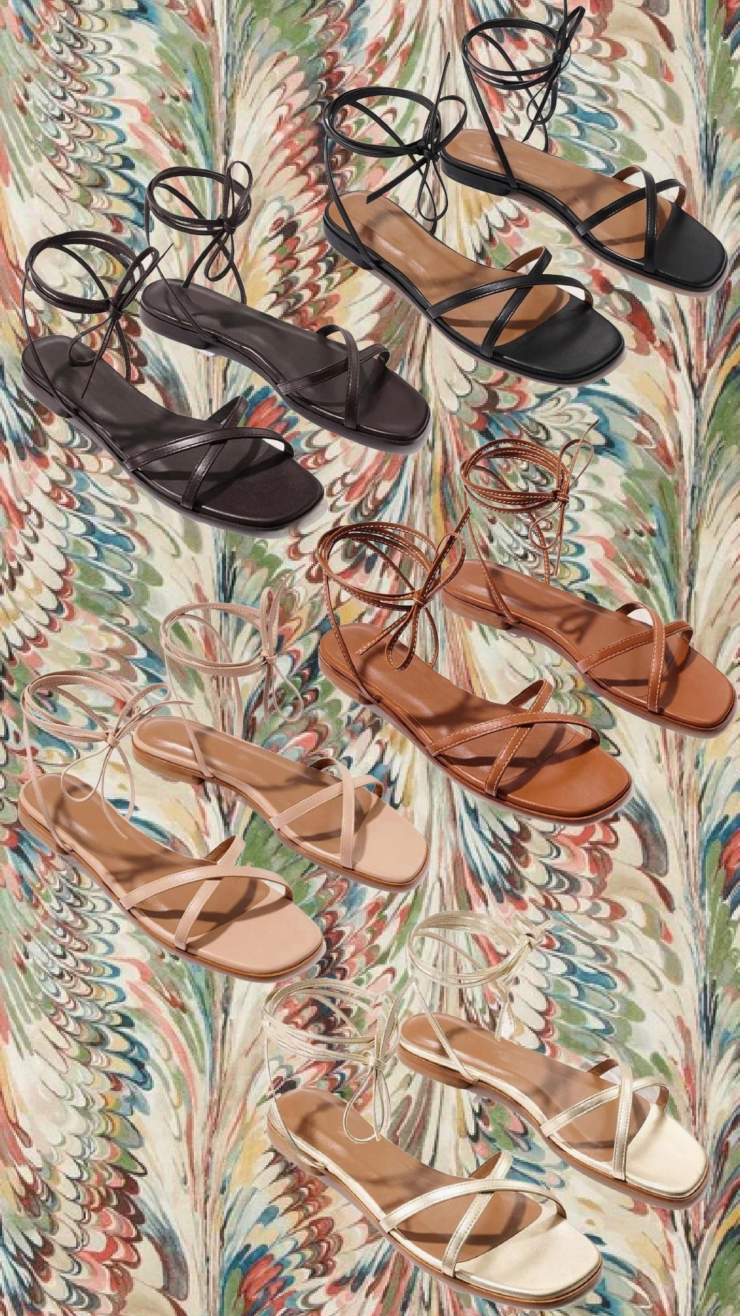 Wrap sandals 