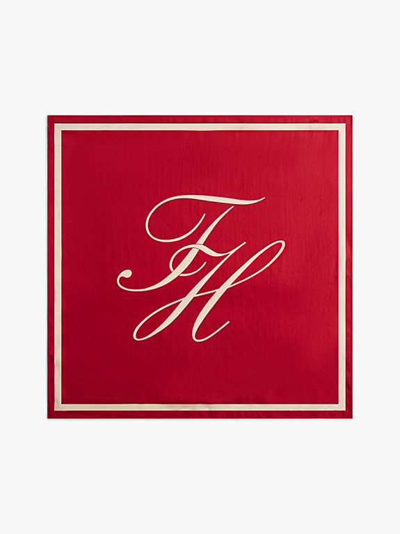 Pure Silk Logo Scarf | Tommy Hilfiger UK
