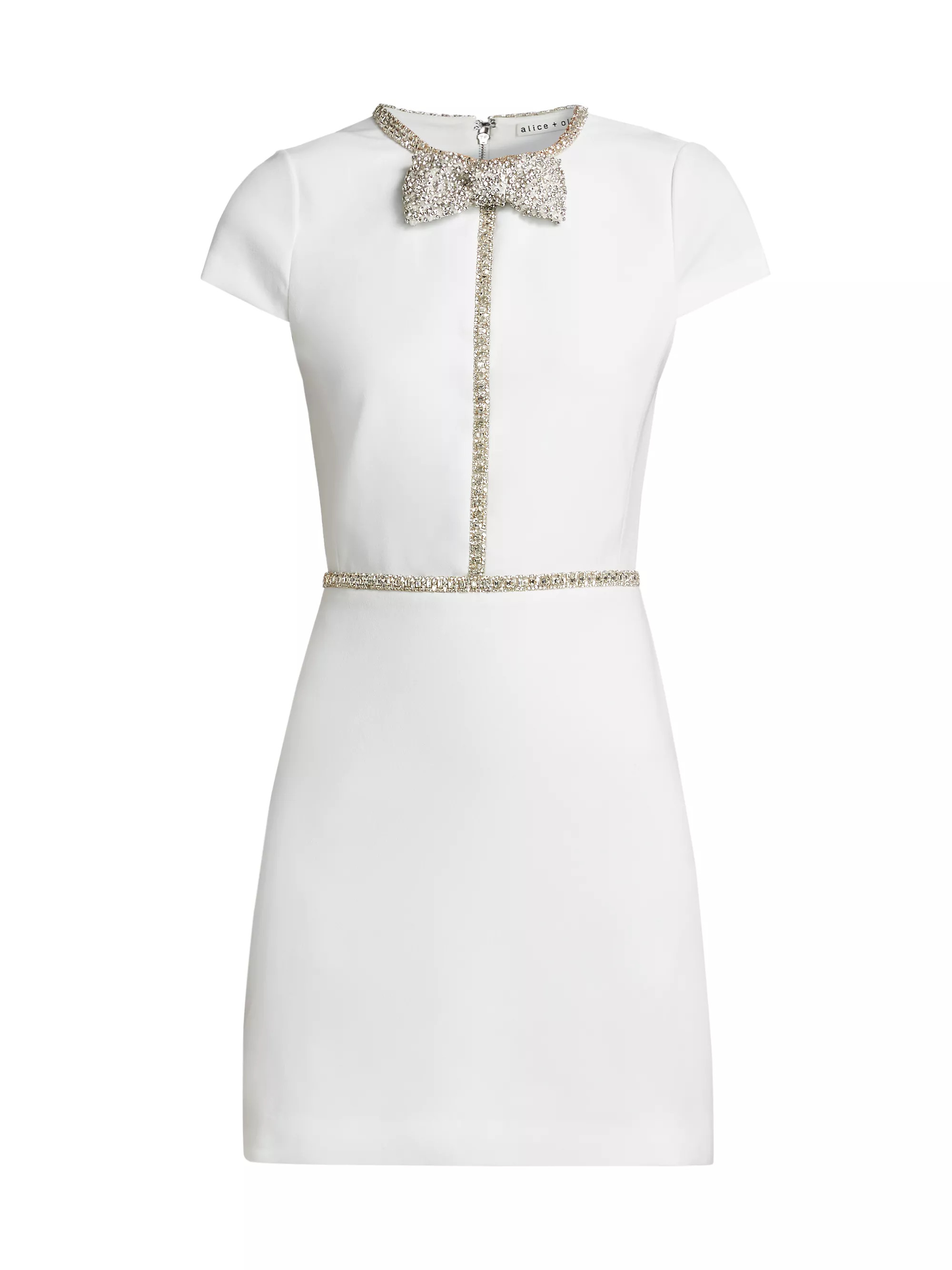 Sophie Embellished Bow Minidress | Saks Fifth Avenue