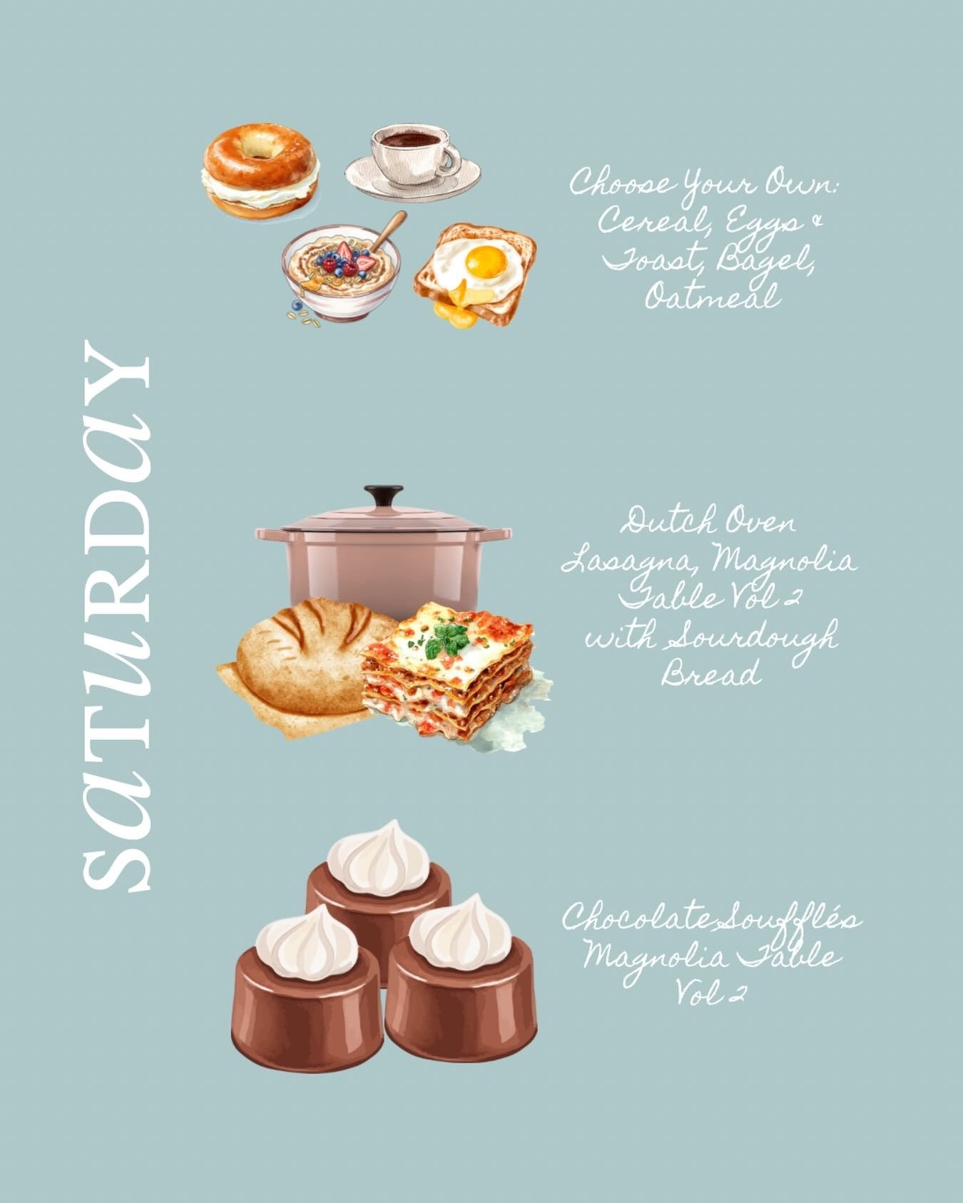 Today’s menu feels like a choose-your-own adventure where sourdough, lasagna, and chocolate soufflés all insist on a happy ending.

What is on your menu?

#LTKfoodie