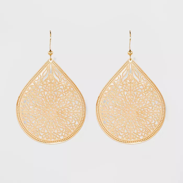 Women's Fashion Earring Filigree - A New Day™ | Target