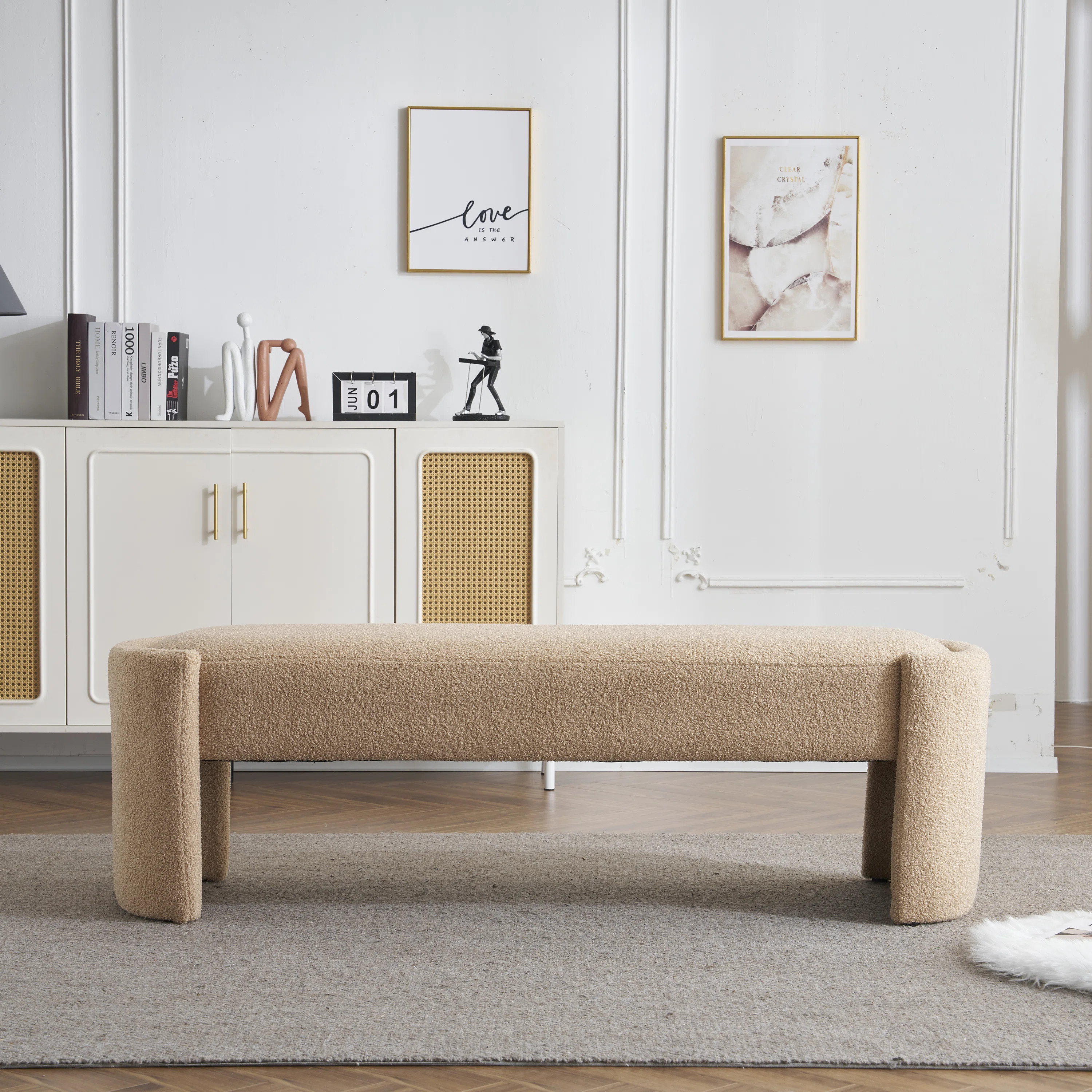Blaine Sleek And Stylish Long - Shaped Bench | Wayfair North America