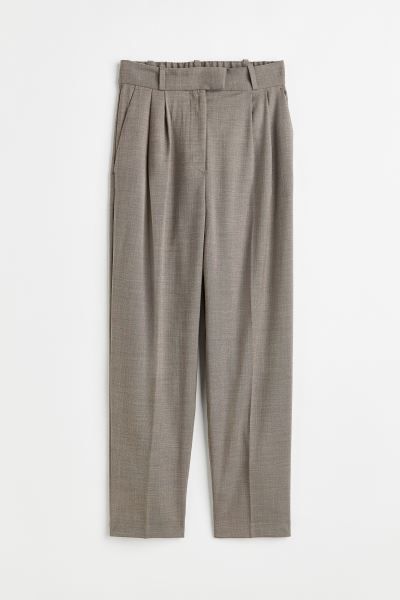 Ankle-length Pants - Taupe - Ladies | H&M US | H&M (US + CA)