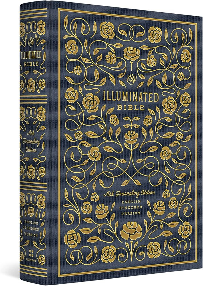 ESV Illuminated Bible, Art Journaling Edition (Cloth over Board, Navy) | Amazon (US)