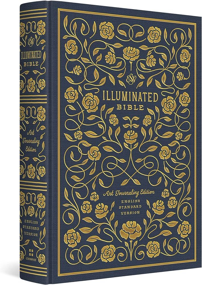 ESV Illuminated Bible, Art Journaling Edition (Cloth over Board, Navy) | Amazon (US)